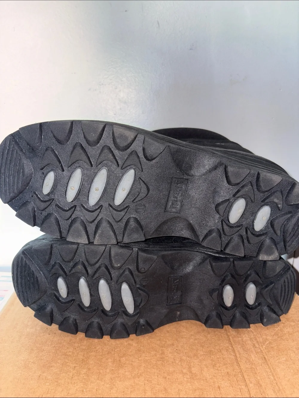 Ranger Black Insulated Work Boots - Zip Closure size 11